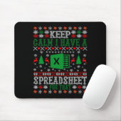 Tapis De Souris Keep Calm I Have A Spreadsheet For That Christmas (Avec souris)