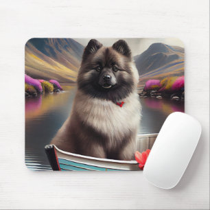 Tapis De Souris Keeshone sur une pagaie : une aventure Pittoresque