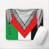 Tapis De Souris Keffiyeh Écharpe palestinienne tissu traditionnel (Avec souris)