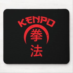 Tapis De Souris Kenpo Karate Design Japonais Lettres Art Martial