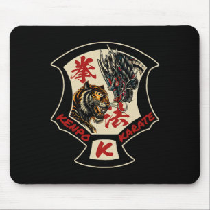 Tapis De Souris Kenpo Karate Martial Art Self Defense Tiger Dragon