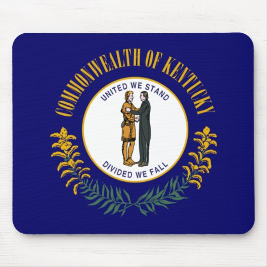Tapis De Souris Kentucky : Drapeau d'État américain du Commonwealt (Devant)