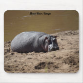 Tapis De Souris Kenya Hippo, Mara River Afrique (Devant)