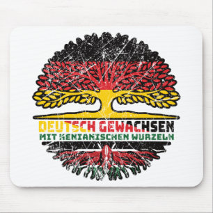 Tapis De Souris Kenya Kenyan Allemand Allemagne Arbre Racine