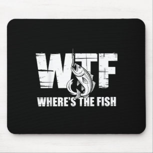 Tapis De Souris Kesk Ou Est Le Poisson Cadeaux De Peche Drôles Pou