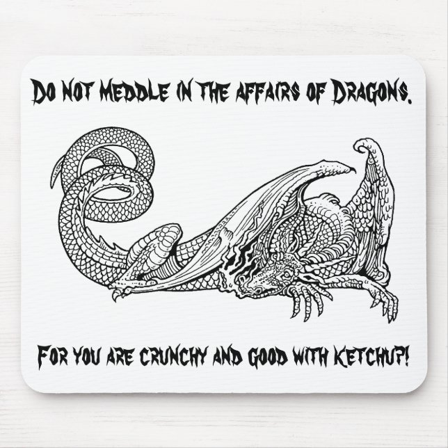 Tapis De Souris Ketchup 2 de dragon (Devant)