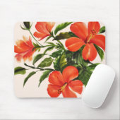 Tapis De Souris Ketmie rouge chaude (Avec souris)