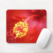 Tapis De Souris Ketmie rouge Mousepad (Avec souris)