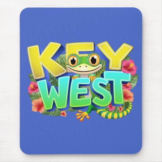 Tapis De Souris Key West Gecko Floride (Devant)