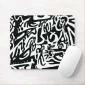 Tapis De Souris "Keys", B&W numérique abstrait (Avec souris)