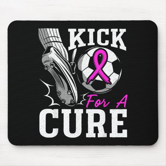 Tapis De Souris Kick For A Breast Cancer Awareness Nk Ribbon Socce (Devant)