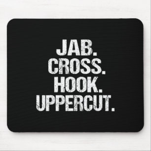 Tapis De Souris Kickboxer Drôle Et Sarcastique Jab Crochet Supérie