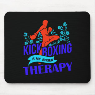 Tapis De Souris Kickboxing Est Ma Colère Thérapie Martial Arts Com
