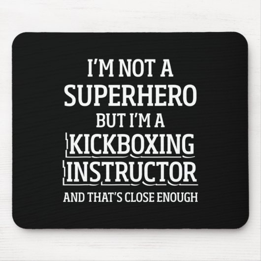 Tapis De Souris Kickboxing Instructor Kick Boxing Workout _5  (Devant)