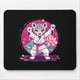 Tapis De Souris Kickboxing Léopard Taekwondo Karaté Mma Arts Marti