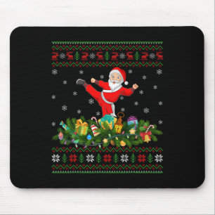 Tapis De Souris Kickboxing Martial Art Lover Xmas Ugly Kickboxing
