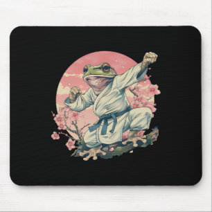 Tapis De Souris Kickboxing Sakura Jiu-jitsu Judo Mma Crapaud Taekw