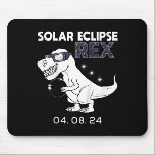Tapis De Souris Kids Solar Eclipse T Rex 04.08.2024 Dino Fun Toddl