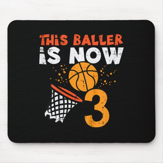 Tapis De Souris Kids This Ller Is Now 3 Sketll 3rd Birthday Bday B (Devant)