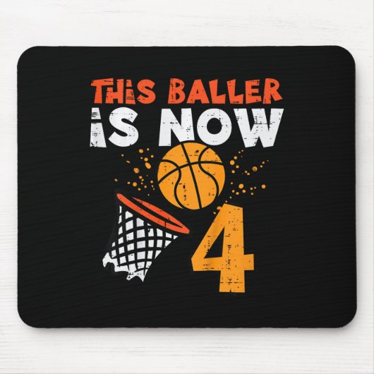 Tapis De Souris Kids This Ller Is Now 4 Sketll 4th Birthday Bday B (Devant)