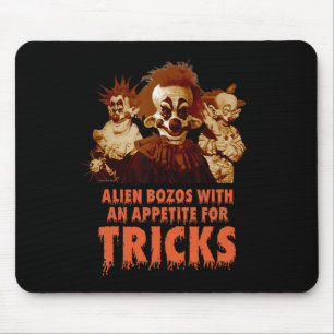 Tapis De Souris Killer Klowns De L'Espace Extérieur Halloween Joue
