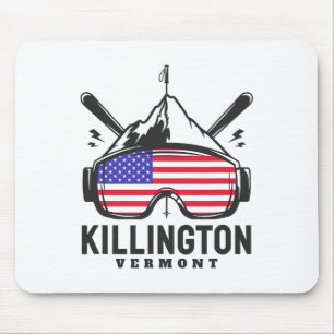 Tapis De Souris Killington Vermont Ski Ski rétro