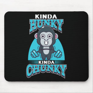 Tapis De Souris Kinda Chunky Kinda Hunky Bodybuilding Gym Po