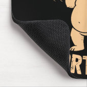 Tapis De Souris Kinda Fit Sorta Fat - Funny Gym Bear Weightlifting (Coin)