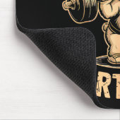 Tapis De Souris Kinda Fit Sorta Fat - Funny Gym Bear Weightlifting (Coin)
