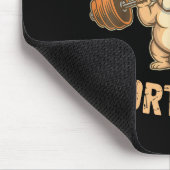 Tapis De Souris Kinda Fit Sorta Fat - Funny Gym Dog Weightlifting  (Coin)