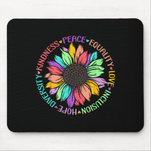 Tapis De Souris Kindness Peace Equality Love Hope Diversity Positi