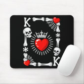 Tapis De Souris King Of Hearts Card Costume Funny Halloween King O (Avec souris)