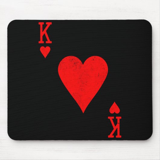 Tapis De Souris King Of Hearts Matching Couple Saint Valentine's D (Devant)