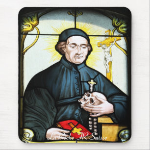 Tapis De Souris Kirchenfenster La Roche FR Suisse Mousepad