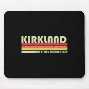 Tapis De Souris Kirkland Nom de famille Funny Retro Vintage 90s An