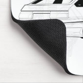 Tapis De Souris KIS blanc Levin AE86 (Coin)