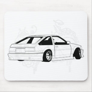 Tapis De Souris KIS blanc Levin AE86