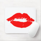 Tapis De Souris Kiss Lips Red Lipstick Losion Passion Valentine (Avec souris)