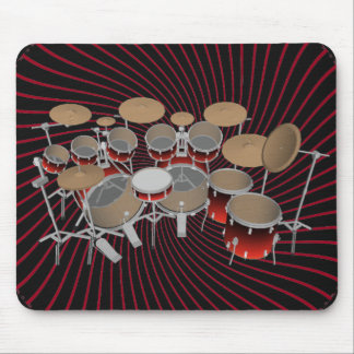 Tapis De Souris Kit de batterie 10 pièces : Graphiques spirales ro