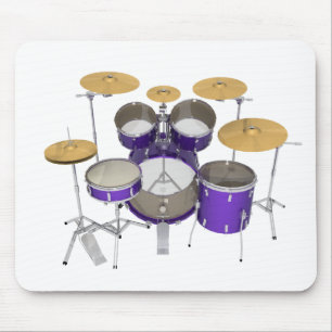 Tapis De Souris Kit de batterie violet :