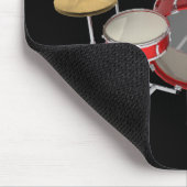 Tapis De Souris Kit de tambour rouge : Mousepad (Coin)