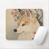 Tapis De Souris Kitsune & cherry blossom (Avec souris)