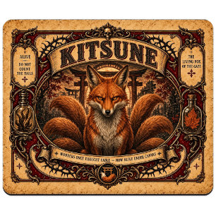 Tapis De Souris Kitsune, Monstre de Cirque Vintage