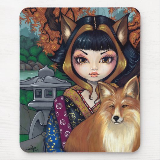 Tapis De Souris "Kitsune" Mousepad (Devant)