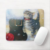 Tapis De Souris Kitten à Père Noël Boot (Avec souris)