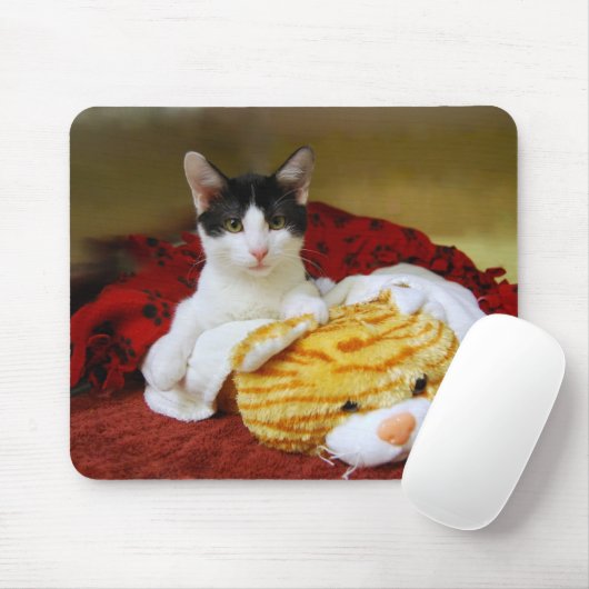 Tapis De Souris Kitten Avec Jouet Tiger Mousepad (Avec souris)