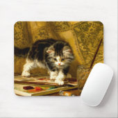 Tapis De Souris Kitten avec peinture et brosses (Avec souris)
