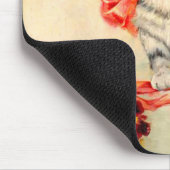 Tapis De Souris Kitten avec ruban rouge (Coin)