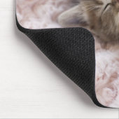 Tapis De Souris Kitten Dormir sur la serviette (Coin)