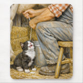 Tapis De Souris Kitten Drinking Cow Milk (Devant)